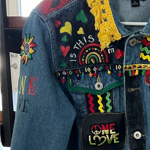 Bob Marley inspired jacket - Picture 3 of 4